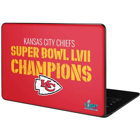 NFL Kansas City Chiefs Super Bowl LVII Champions Google Pixelbook Go Skin